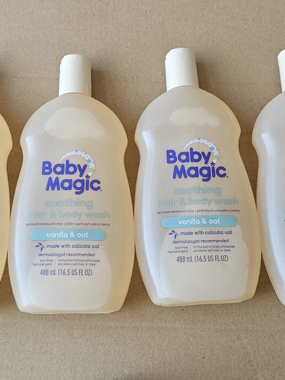 Baby Magic Soothing Hair & Body Wash - Vanilla & Oat (Cream) 4 Pack